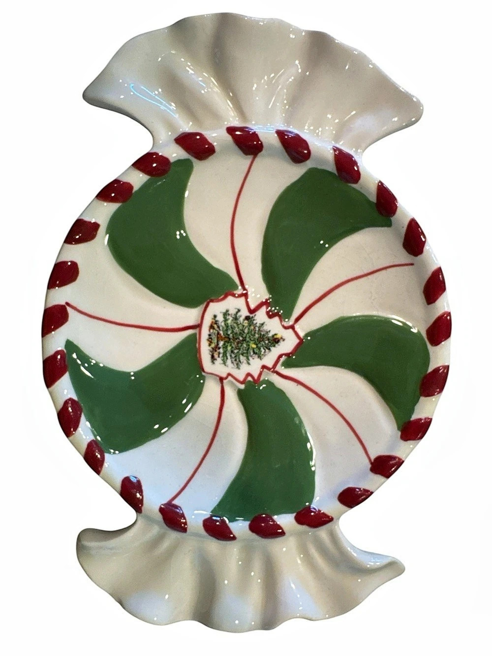 Spode Christmas Tree Peppermint Candy Tray
